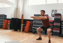 겨울철 건강을 지키는 실내 운동 팁 a person sitting on a chair